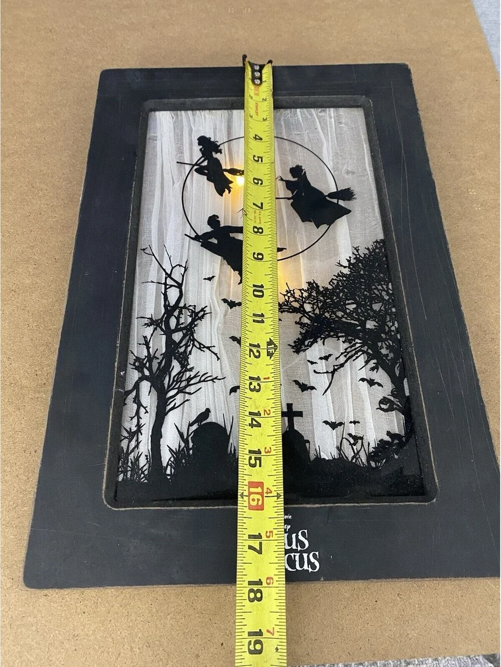 Spirit Halloween Disney Hocus Pocus Sanderson Sisters Light-Up Hang Window Sign